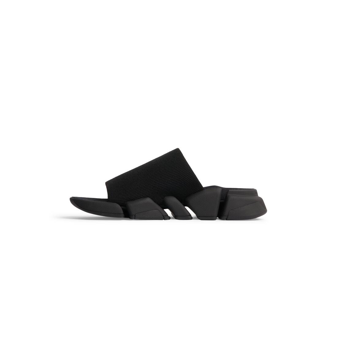 Men’s Speed 2.0 Recycled Knit Slide Sandal in Black - Image 4